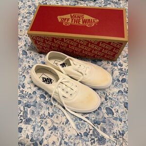 Women’s White Vans size 7